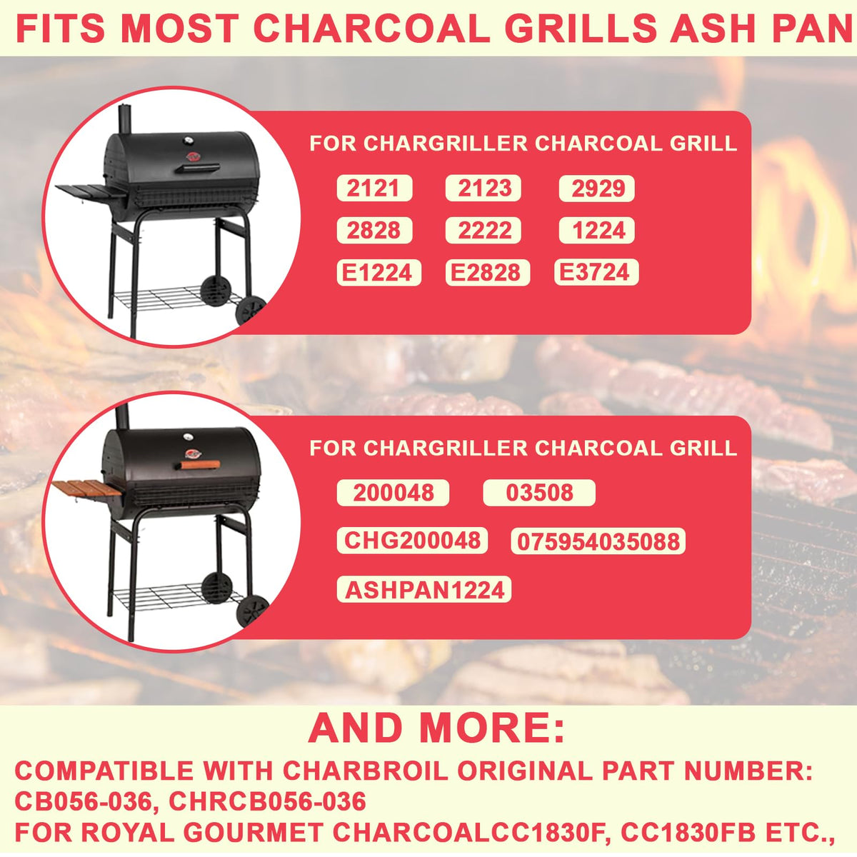Adjustable Ash Pan for Grills Y10504