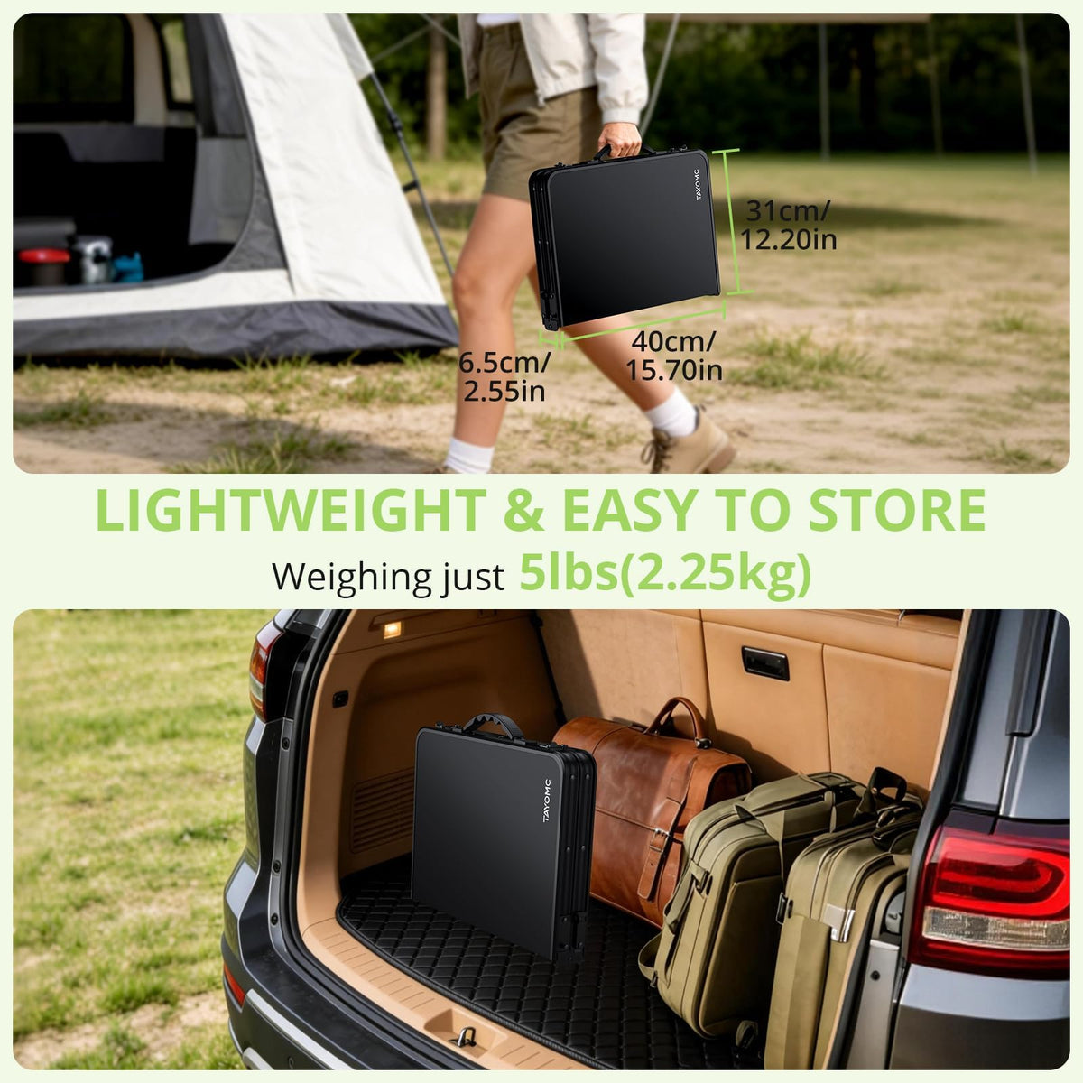 2ft Adjustable Folding Camping Table W8112