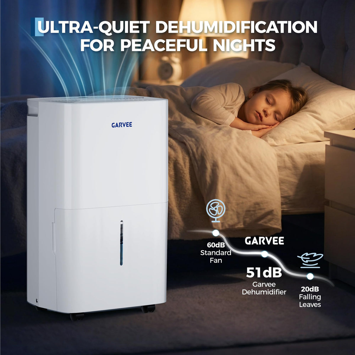50 Pints Dehumidifier with Auto Defrost, 24H Timer, Auto Shut off U98001