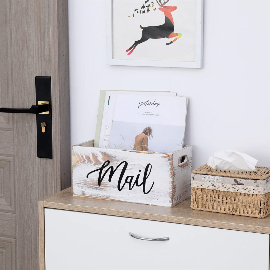 White Mail Organizer J842
