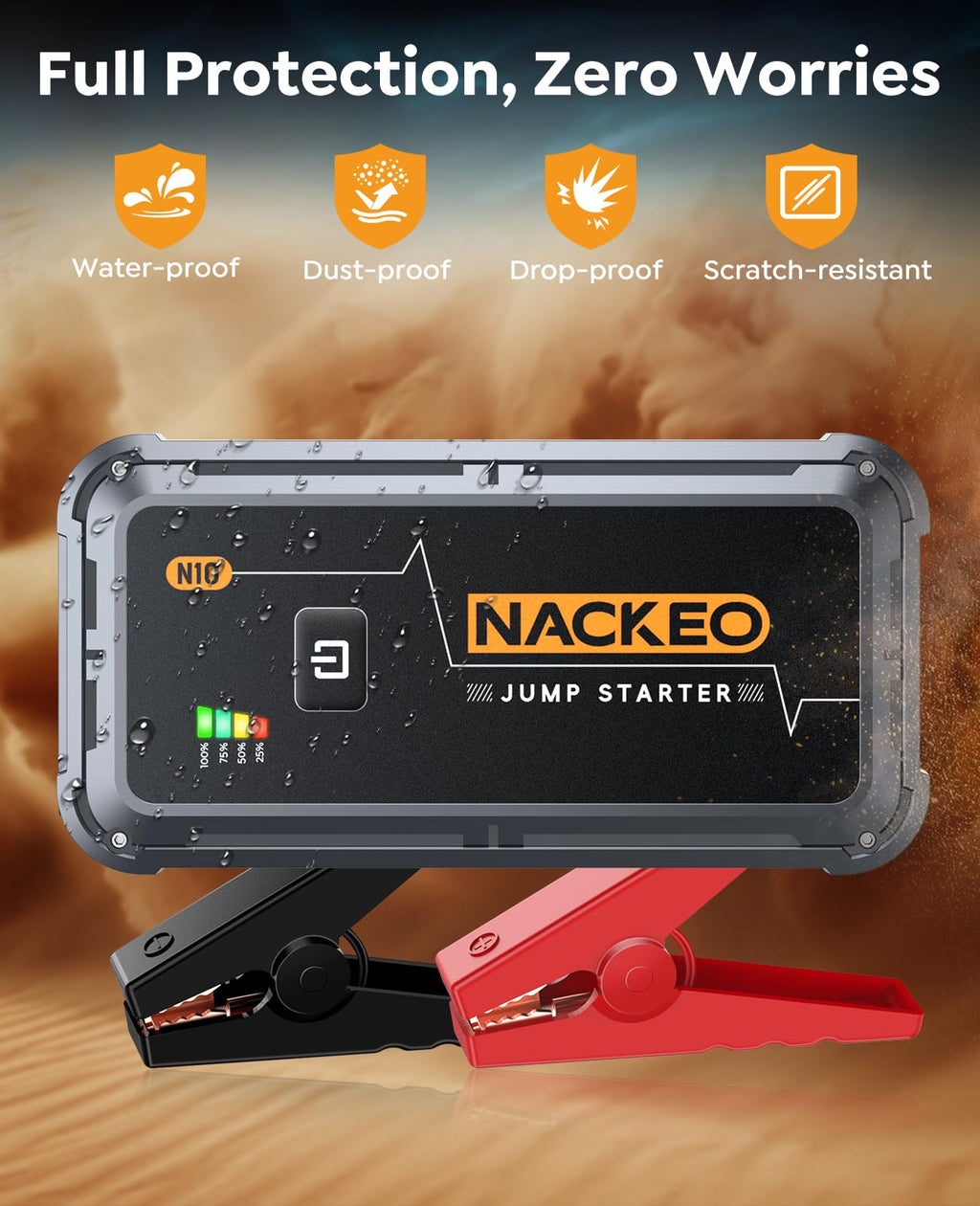 Portable Car Battery Jump Starter 5000A 12V S4127