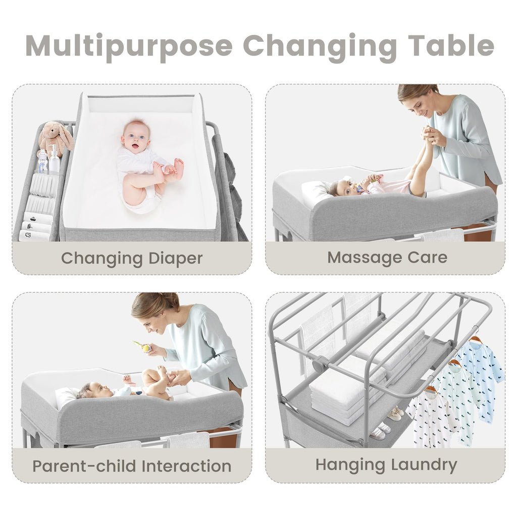 Portable Foldable Waterproof Height Adjustable Baby Diaper Changing Table M50132