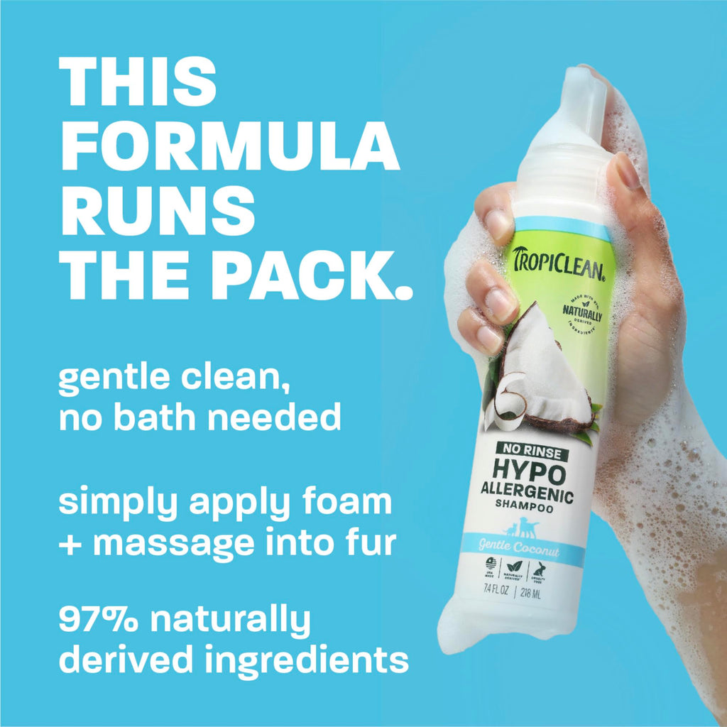 Hypoallergenic Waterless Dog Shampoo 7.4oz P190
