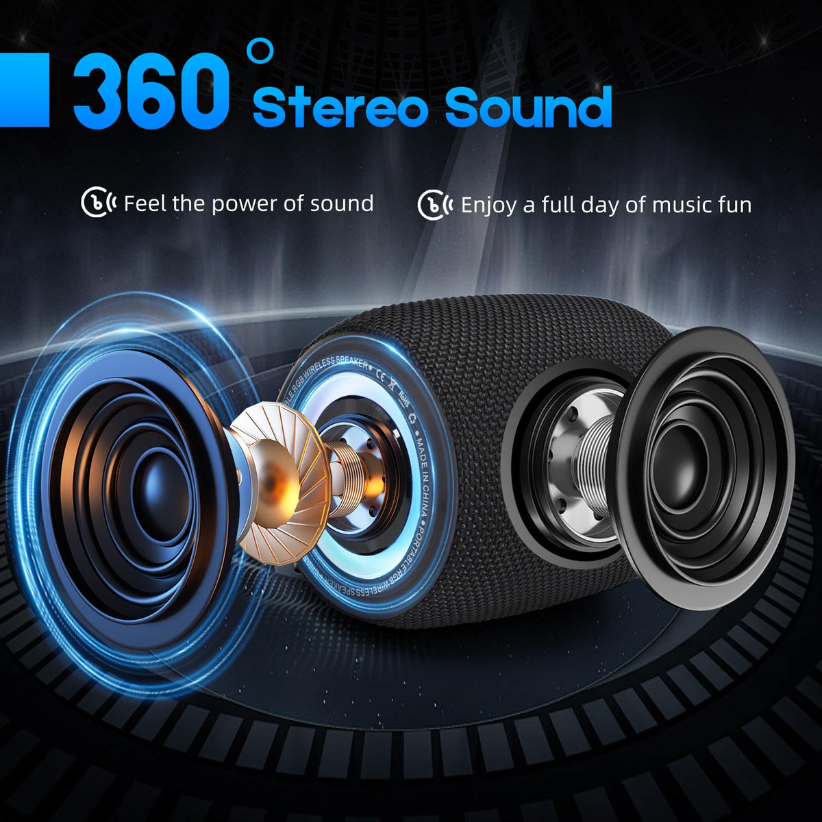20W IPX6 Waterproof Portable Bluetooth Speaker J60885