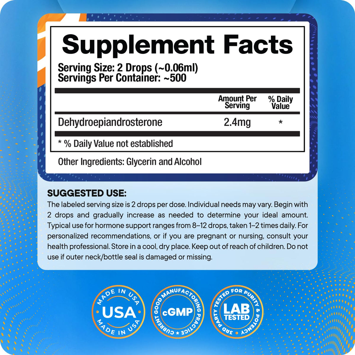 DHEA Liquid Drops 30 ml J746603