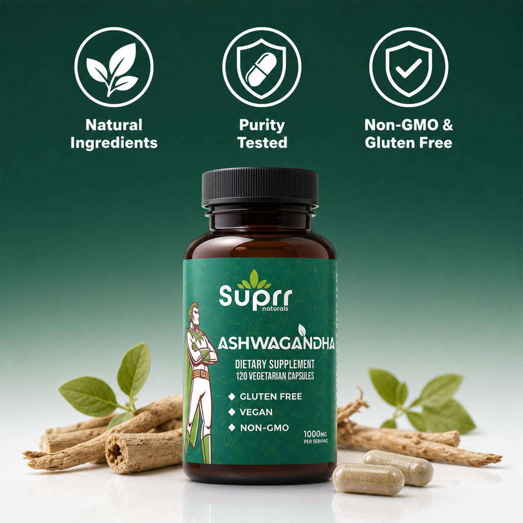 Ashwagandha 1000mg Supplement 120 Capsules F79541