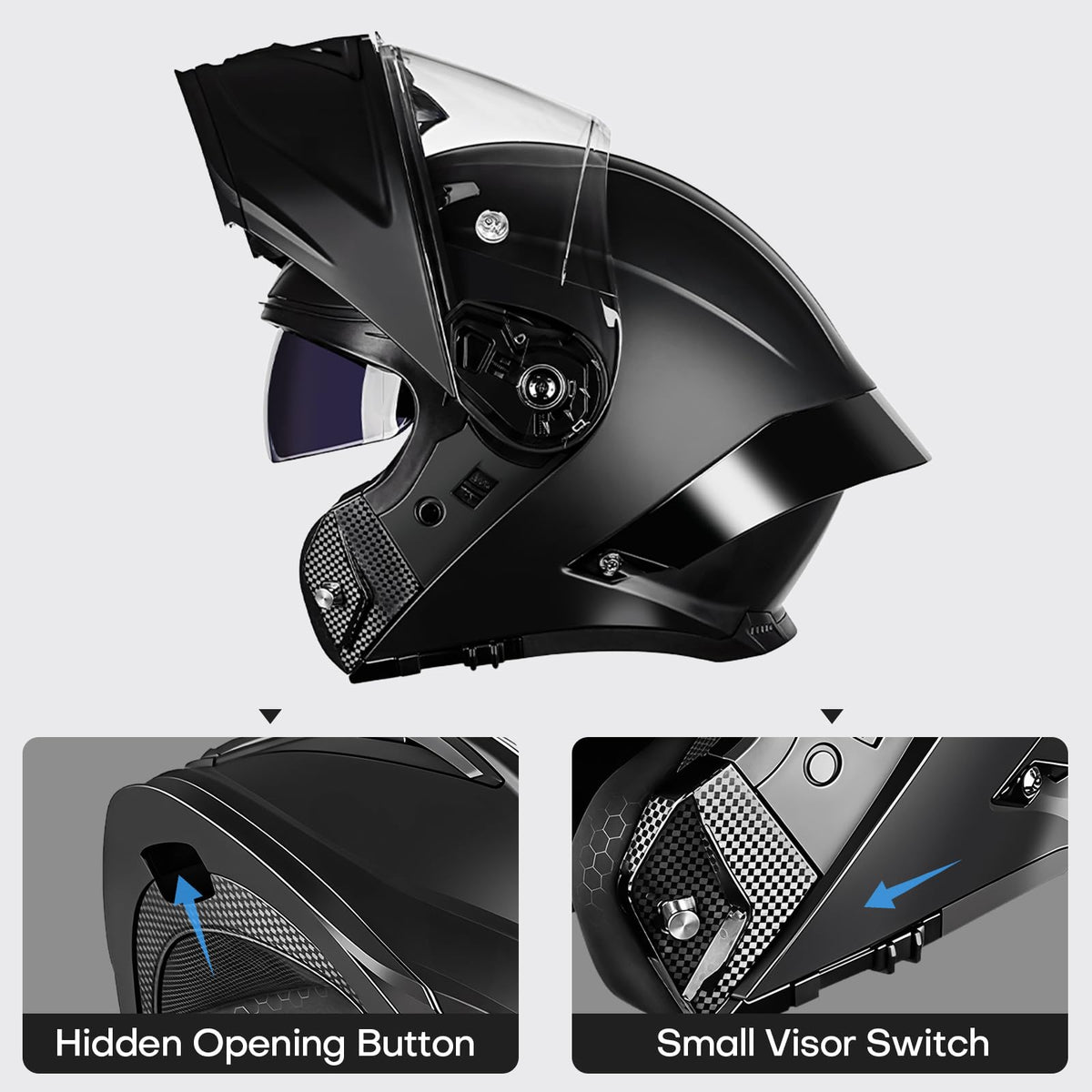 Bluetooth Modular Motorcycle Helmet F94487