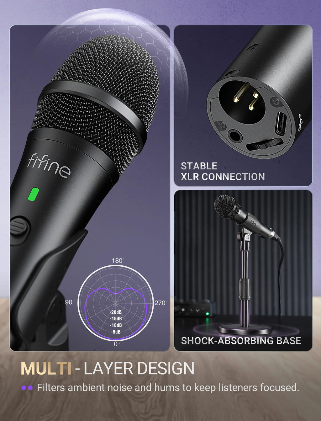 USB/XLR Dynamic Microphone E190114