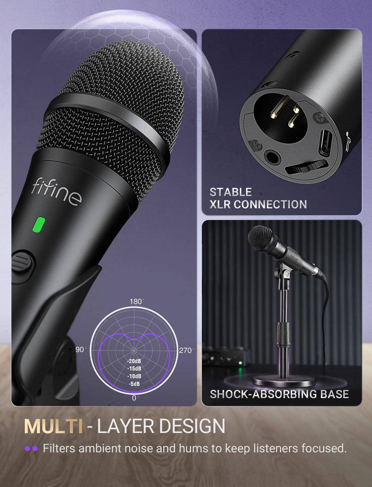 USB/XLR Dynamic Microphone E190114