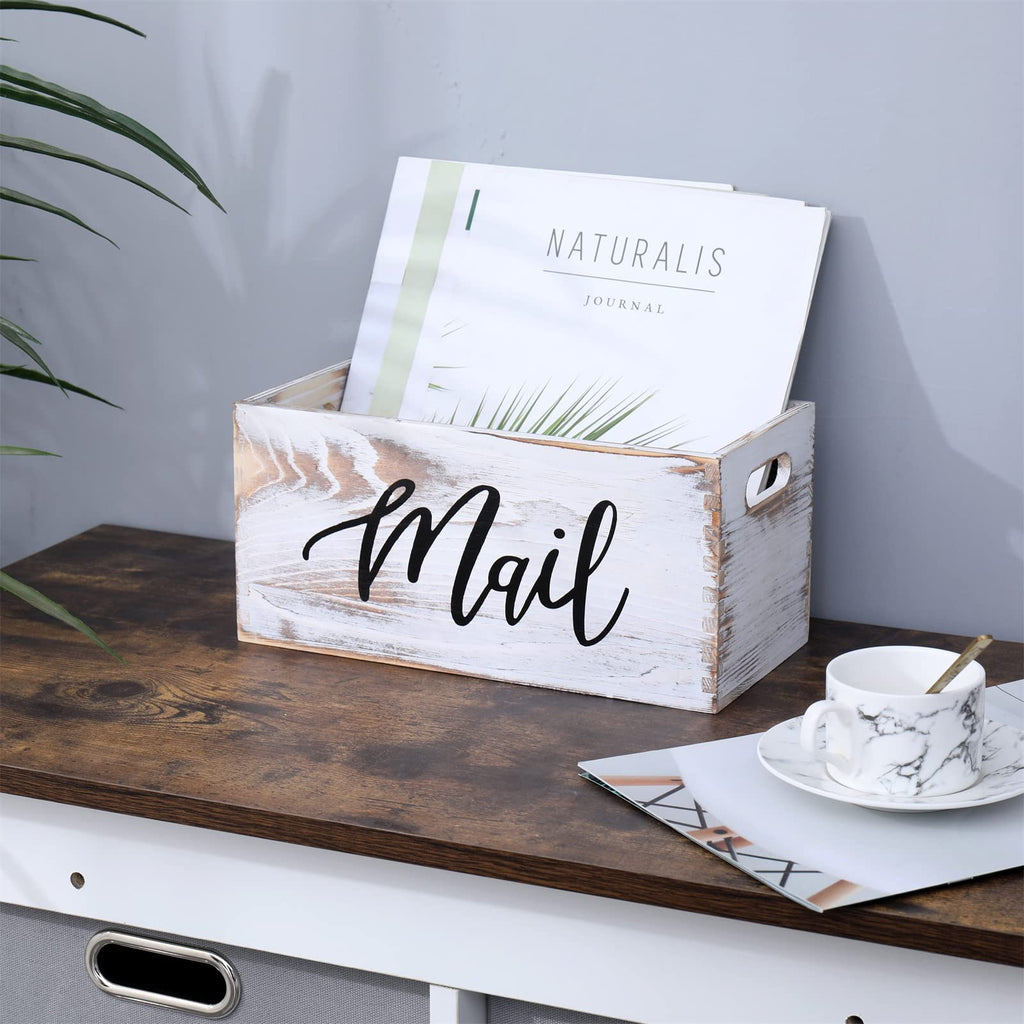 White Mail Organizer J842