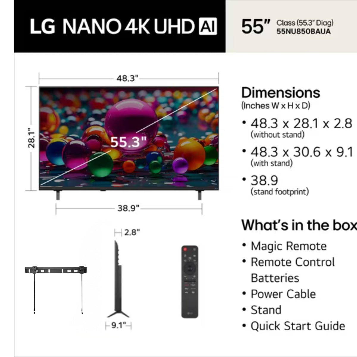 55-Inch 4K UHD Smart TV Z21148