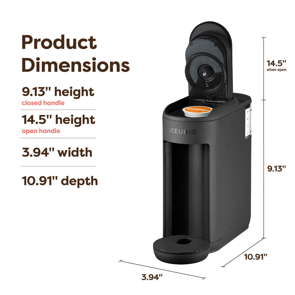 Single Serve K-Cup Pod Coffee Maker, Black Y403034