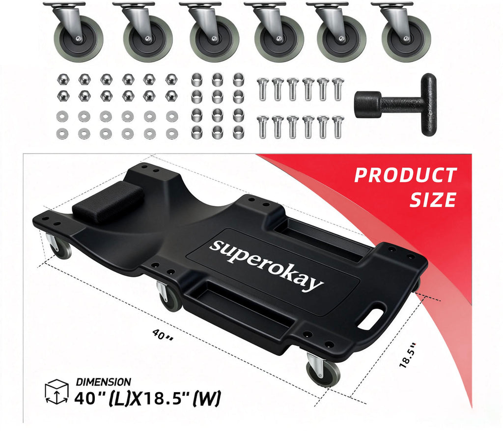 40 Inch Low Profile Mechanic Creeper B17956