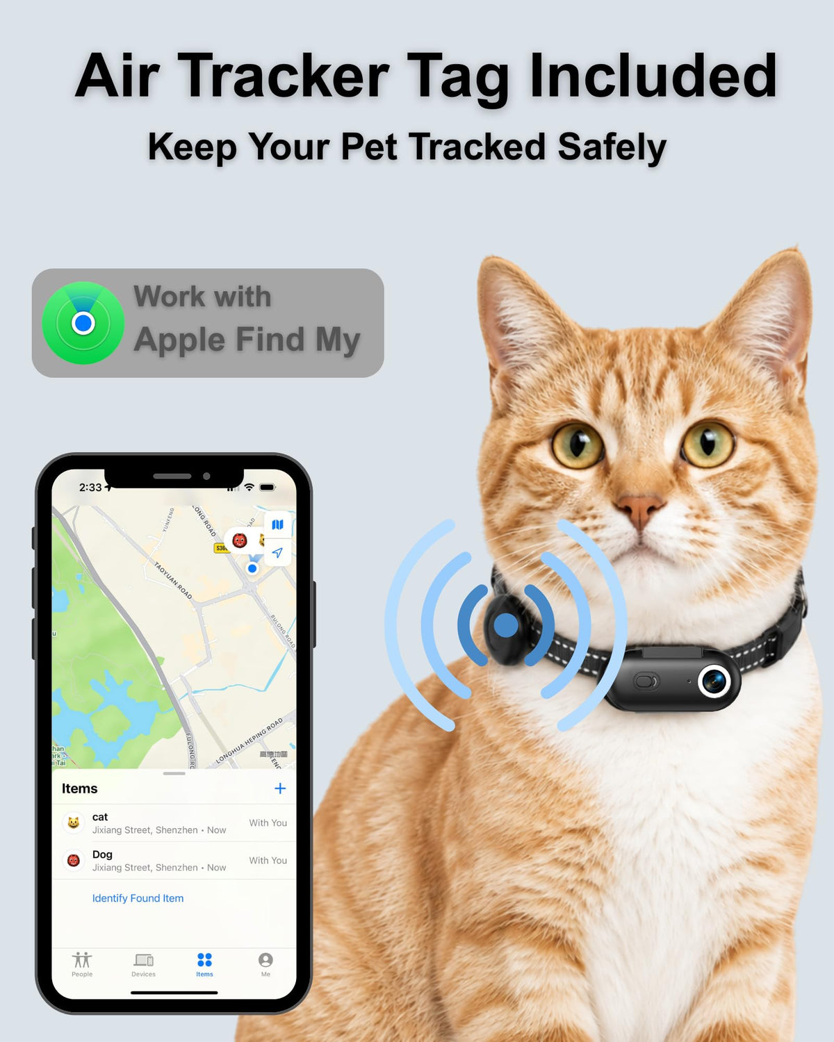 Cat Camera Collar with Location Tracker A15106