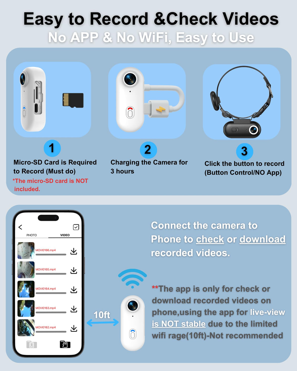 Cat Camera Collar with Location Tracker A15106