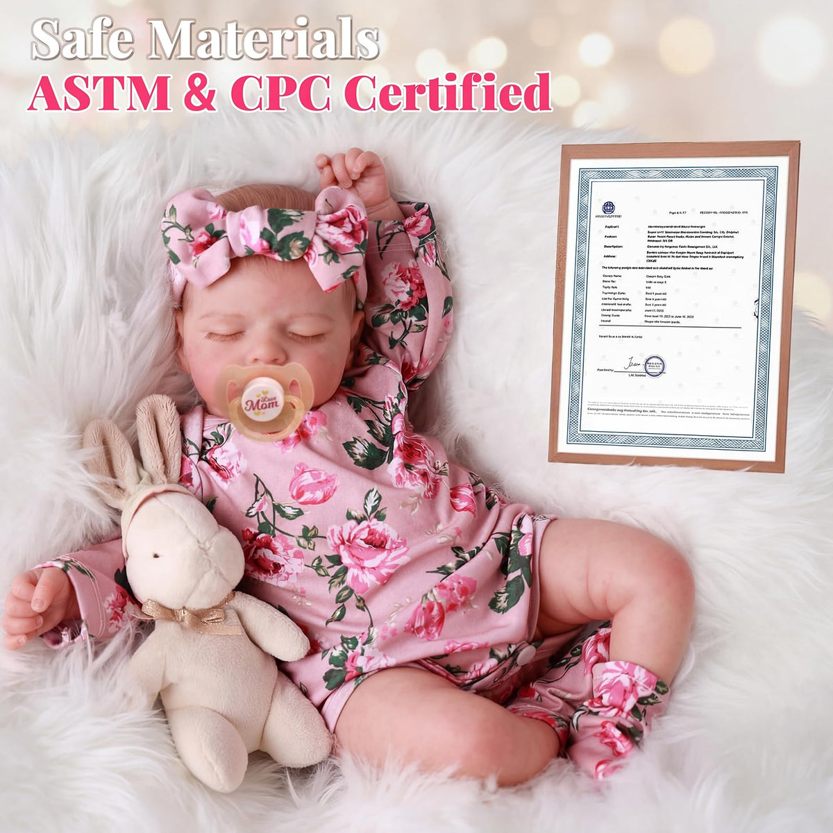 20-Inch Lifelike Reborn Baby Doll Girl T604