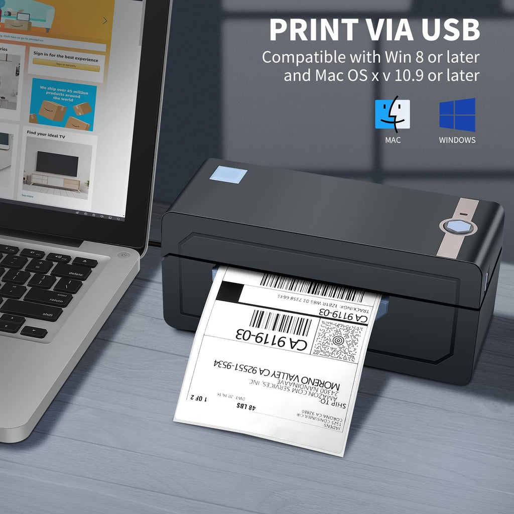 Bluetooth Thermal 4x6 Label Printer B491