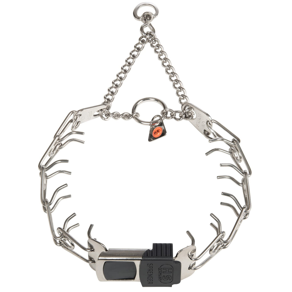 Adjustable Stainless Steel Prong Collar with Quick Release Buckle M573807