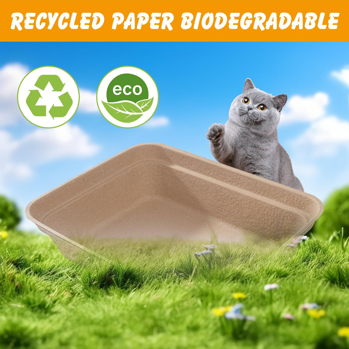 Disposable Cat Litter Box 9-Pack K95279