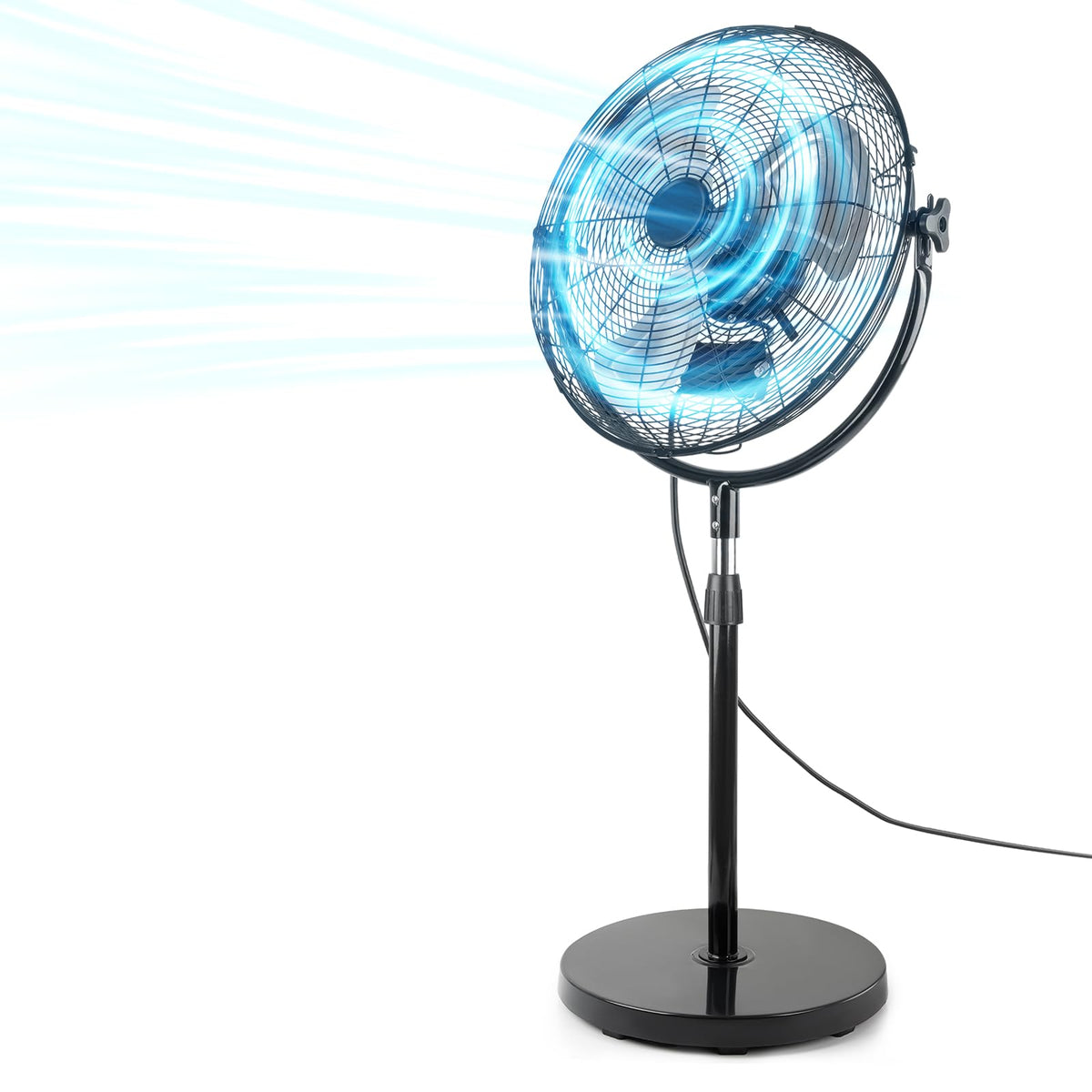 20 Inch Heavy Duty High Velocity Metal Stand Pedestal Fan U608