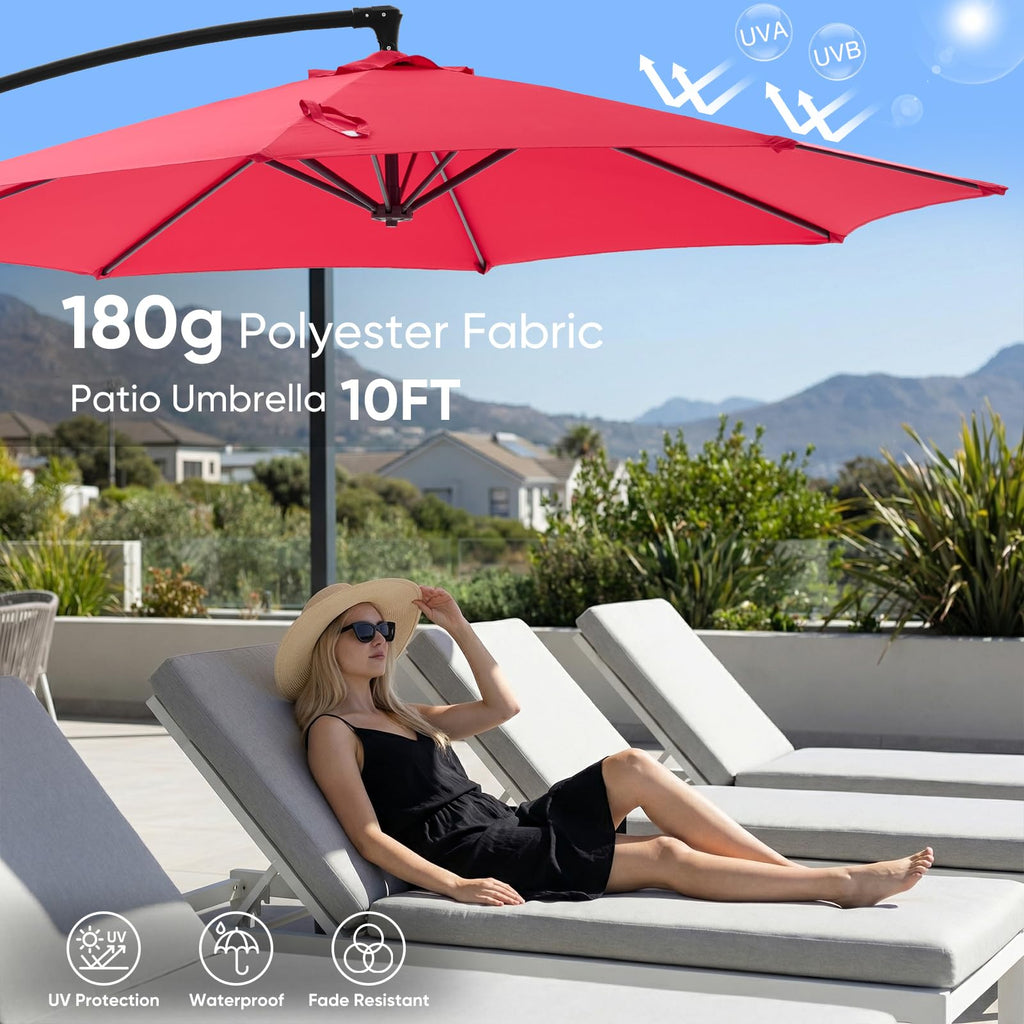 10FT Cantilever Patio Umbrella F404276