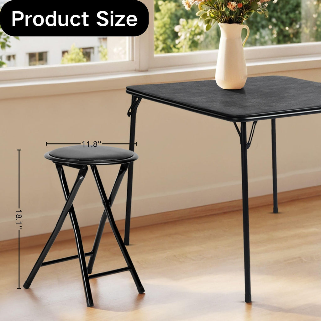 18-Inch Backless Folding Stools Set of 4 K24571