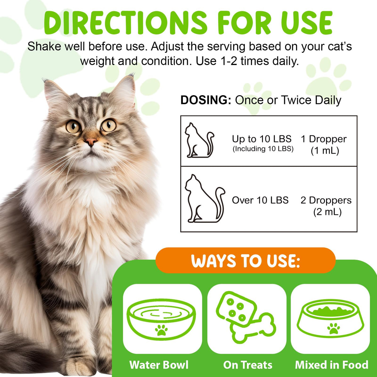 Natural Cat Hairball Treatment with Vitamins V6781