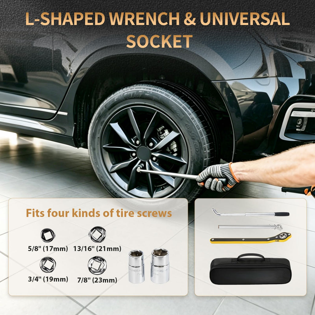3-Ton Scissor Jack Kit with Ratchet Wrench U328000