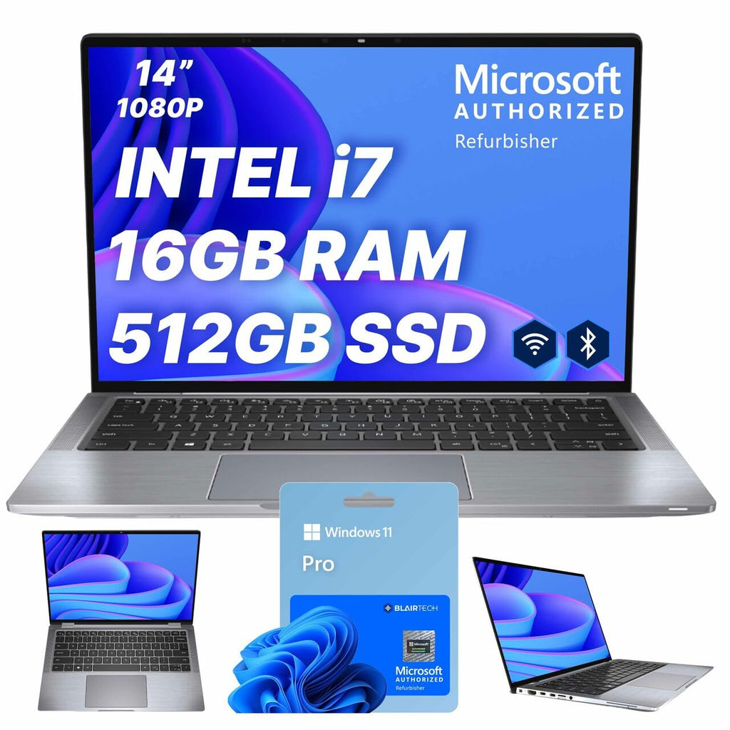 14" FHD Intel Core i7 16GB RAM 512GB SSD Windows 11 Pro Laptop U863841