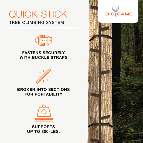 20 Feet Tall Steel Tree Climbing System (2 Pack) T403