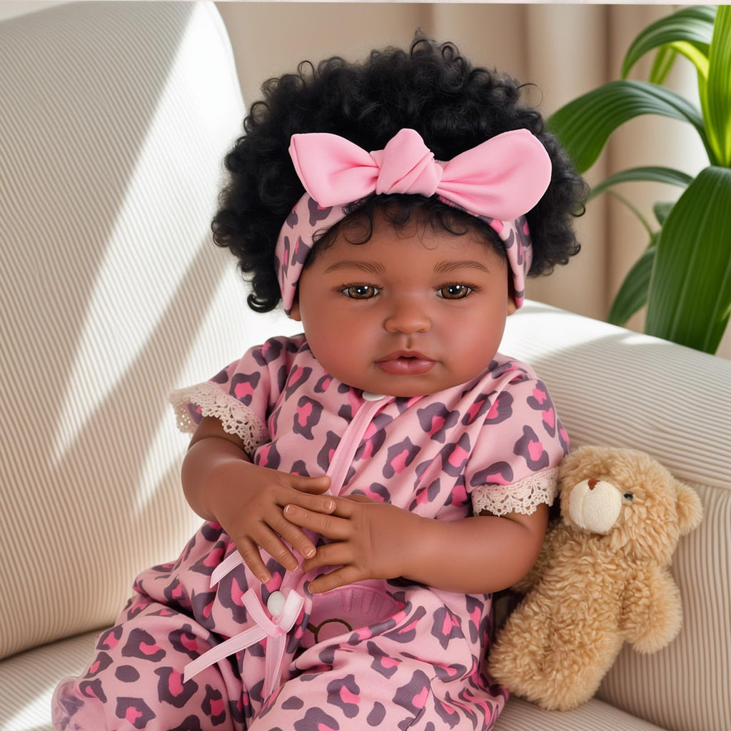 Black 20 Inch Reborn Baby Dolls B214770