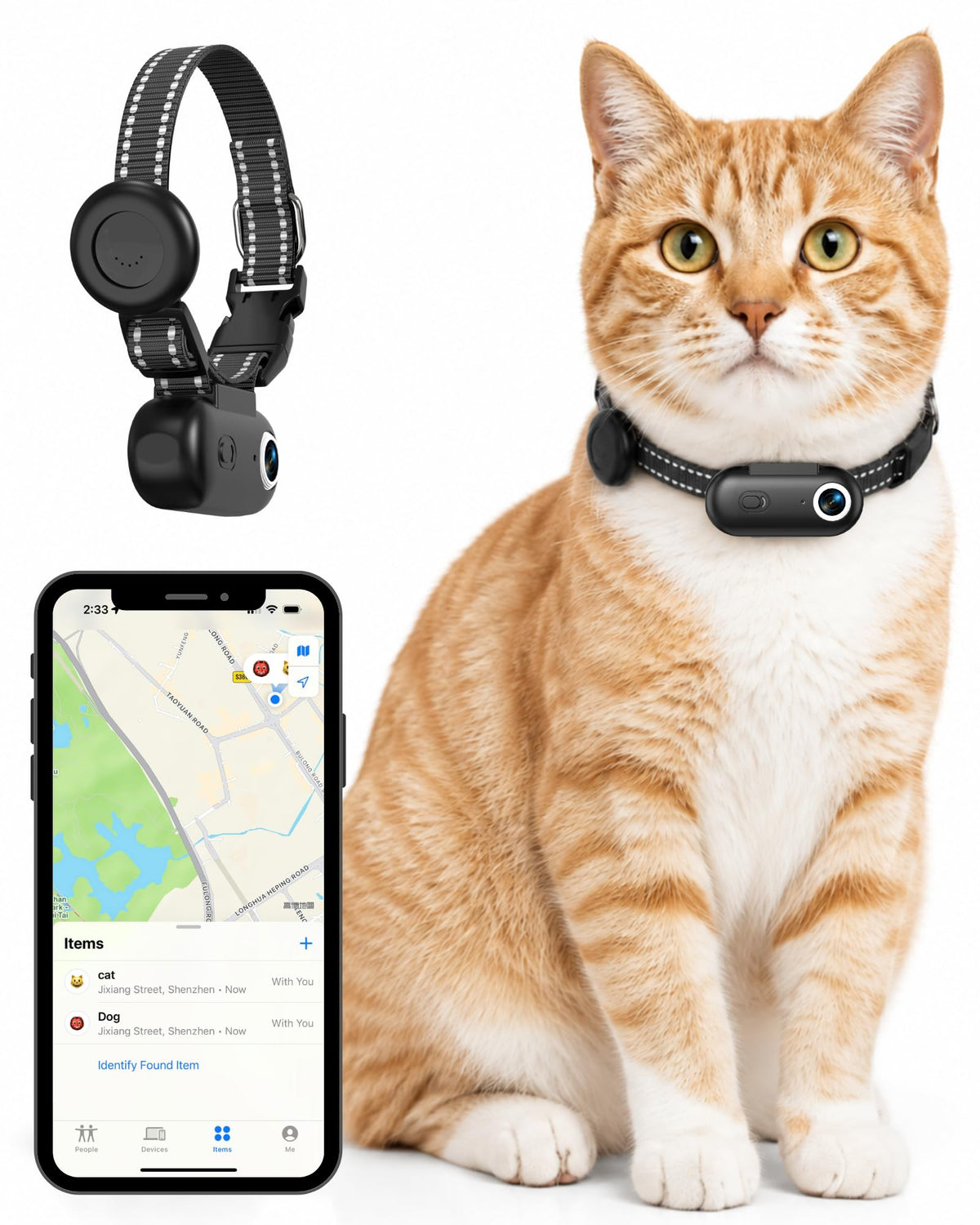 Cat Camera Collar with Location Tracker A15106