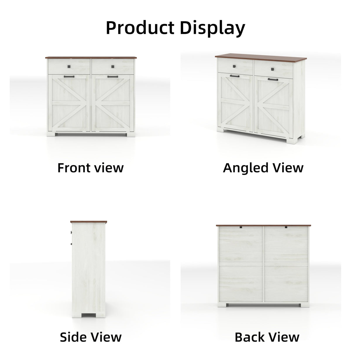 Double Tilt-Out Trash Cabinet for 2x10 Gallon Cans S8113