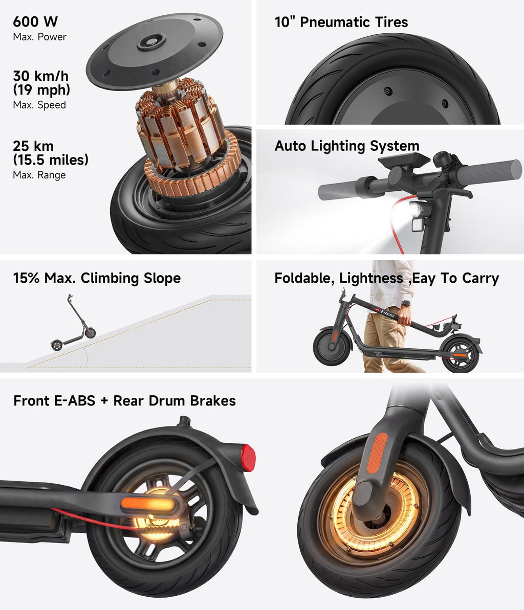 Electric Scooter with Dual Brake Suspension K519