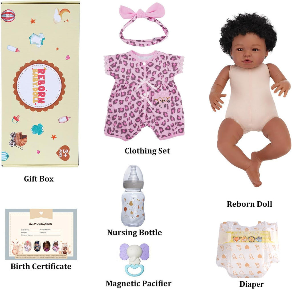 Black 20 Inch Reborn Baby Dolls B214770