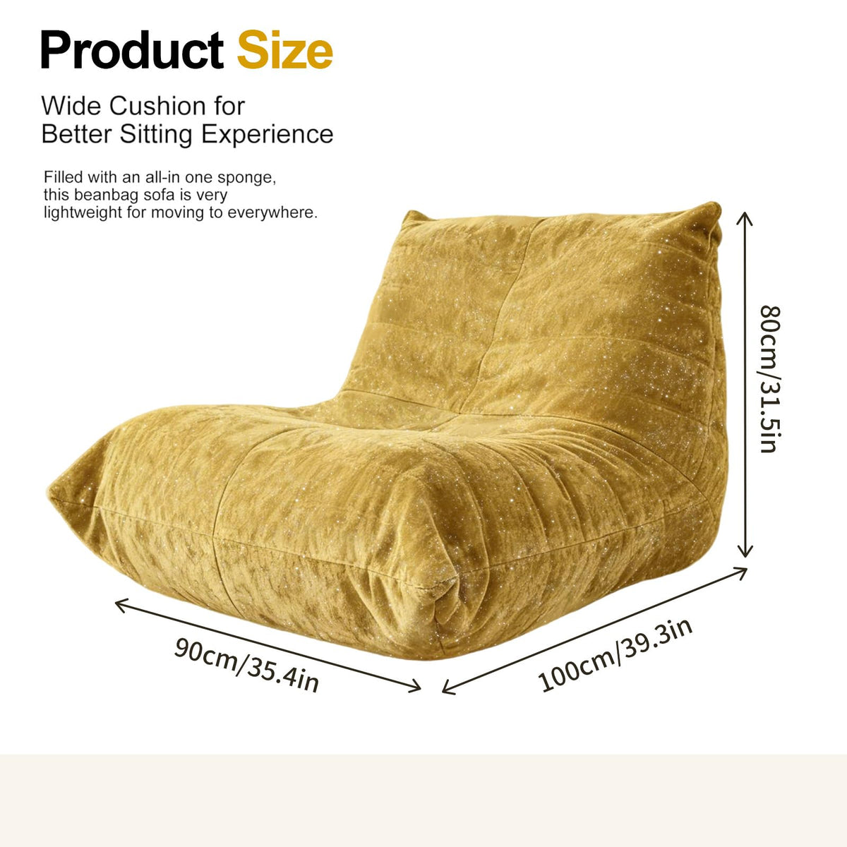 Large Bean Bag Chairs with Filler L742515