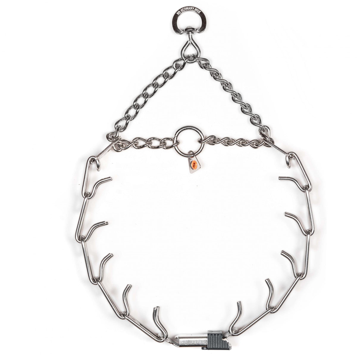 Adjustable Stainless Steel Prong Collar with Quick Release Buckle M573807