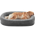 XL Grey Memory Foam Orthopedic Dog Bed with Washable Cover A977616