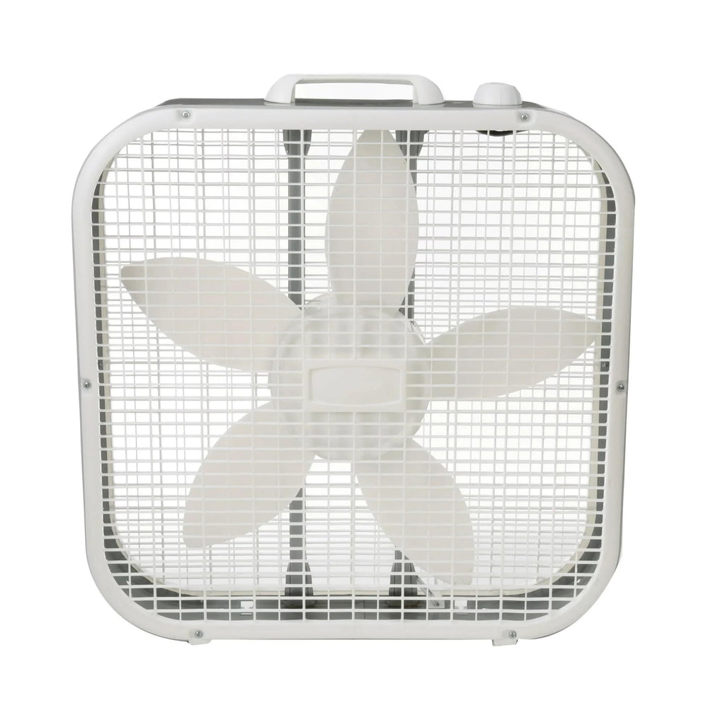 20" Classic Box Fan with 3 Speeds, White O249