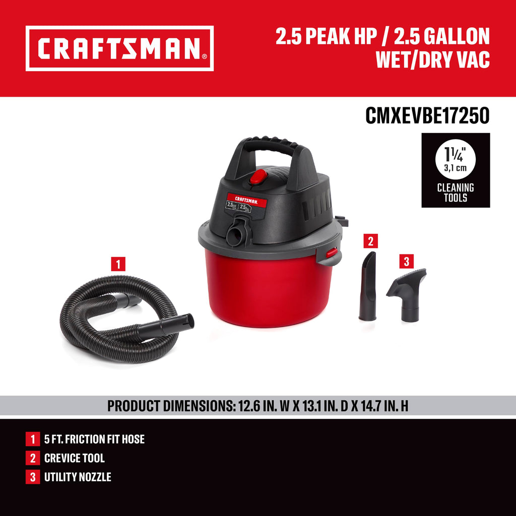 2.5 Gallon Wet Dry Shop Vacuum R906