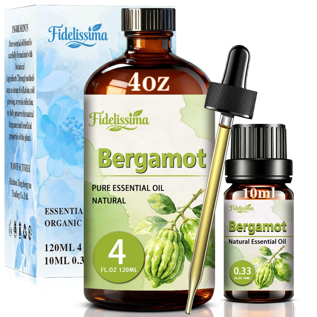 Essential Oil Set, 4 Scents with Glass Dropper L858