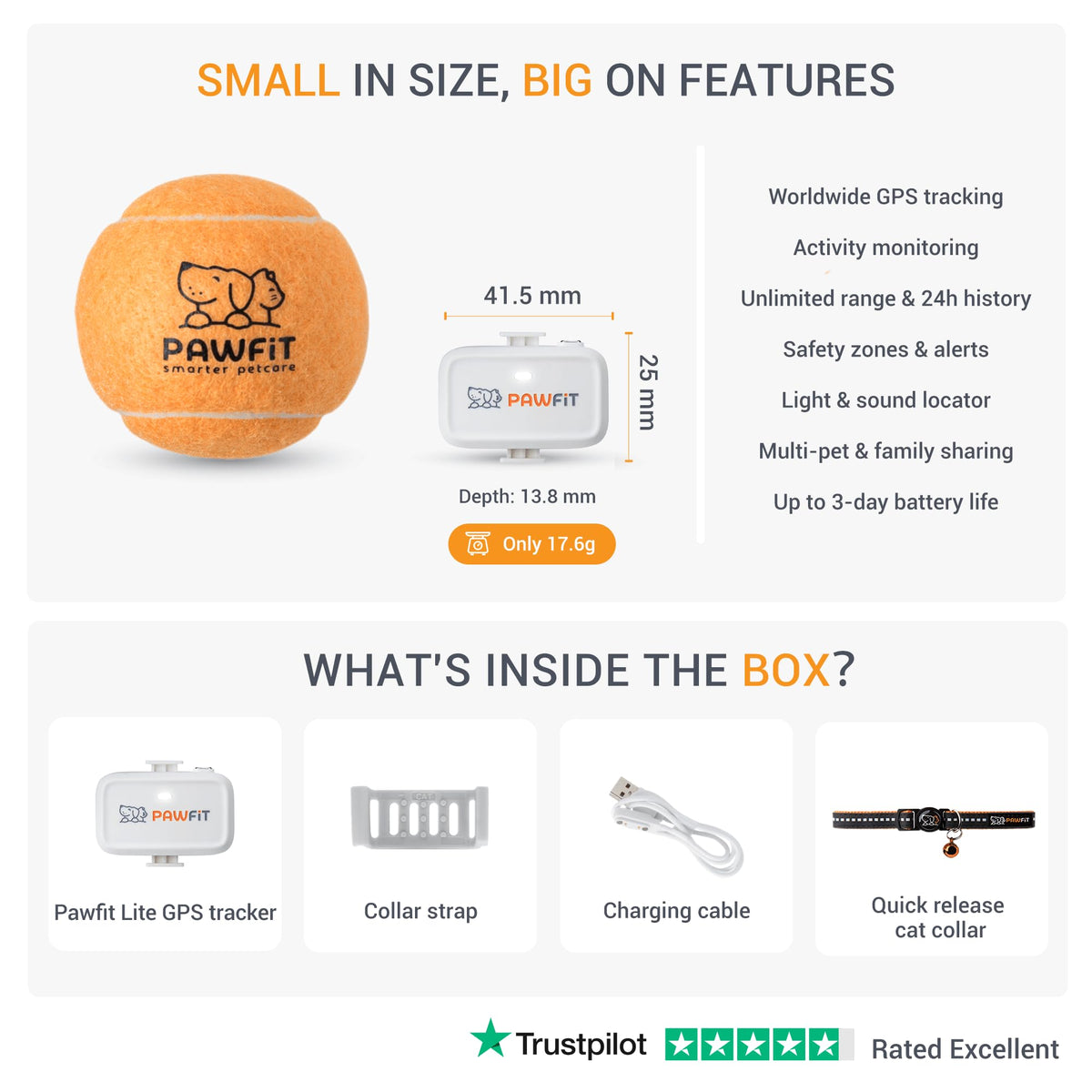 4G GPS Cat Tracker Ultra-Light P4100