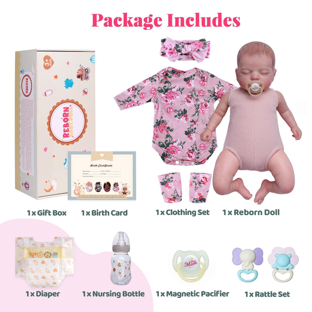 20-Inch Lifelike Reborn Baby Doll Girl T604