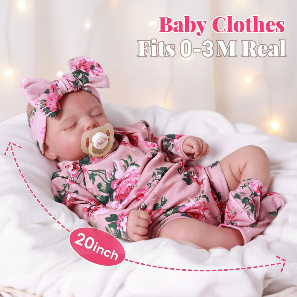 20-Inch Lifelike Reborn Baby Doll Girl T604