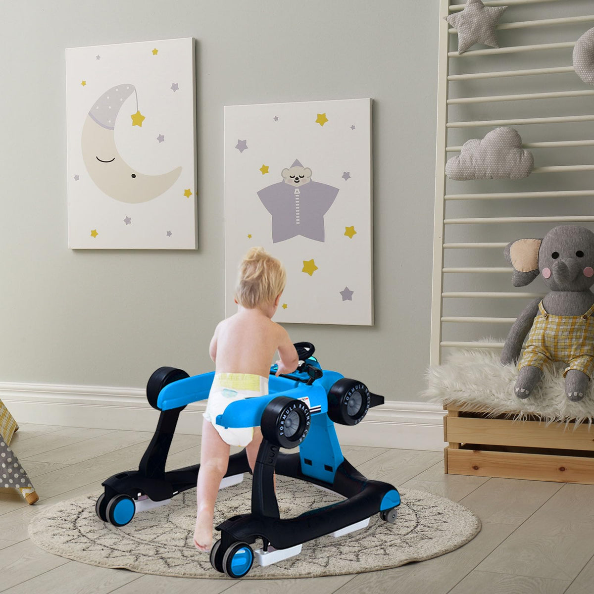 5-in-1 Foldable Baby Walker with Adjustable Height T681