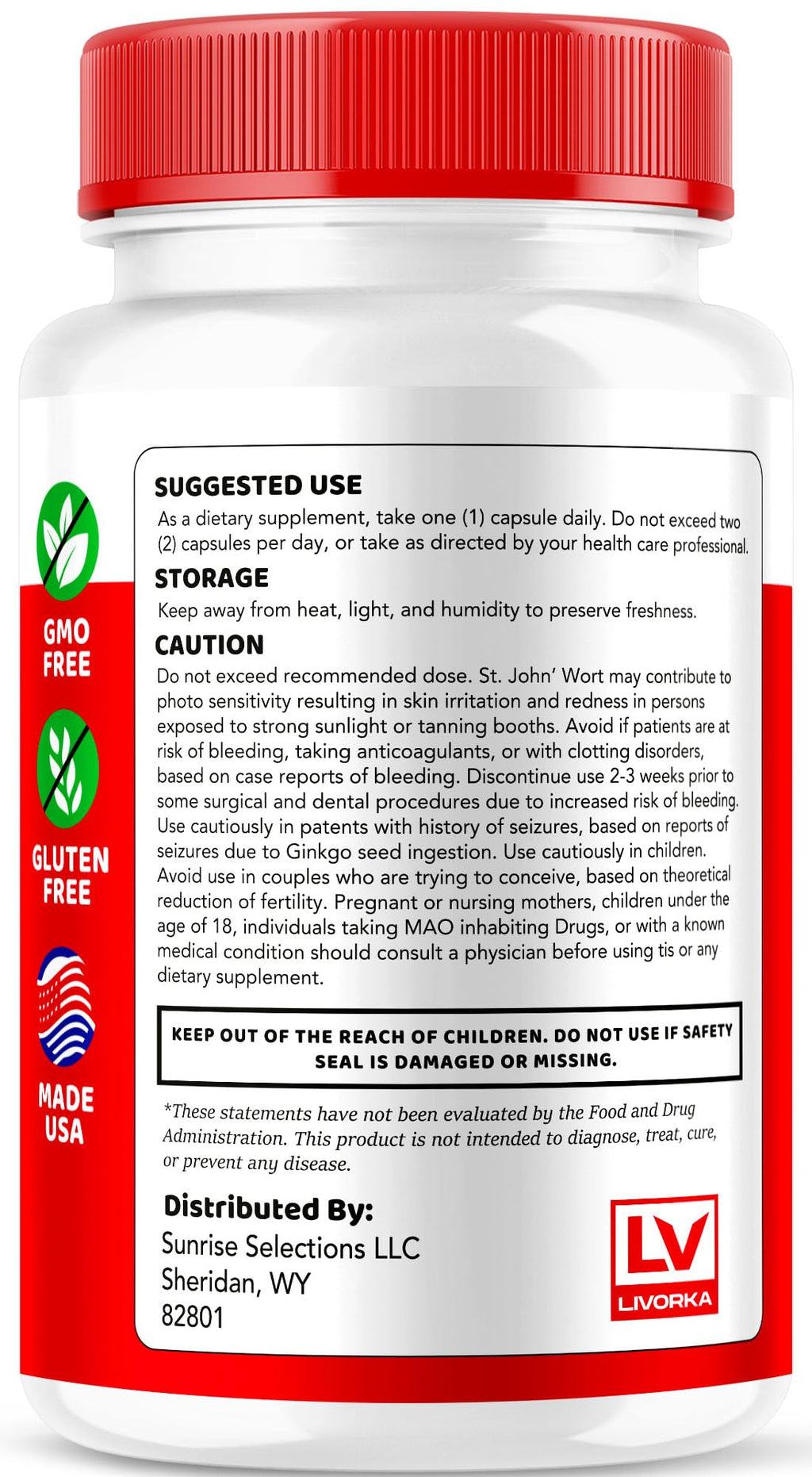 2 Pack 60 Capsules Maximum Strength Capsules Supplement U572