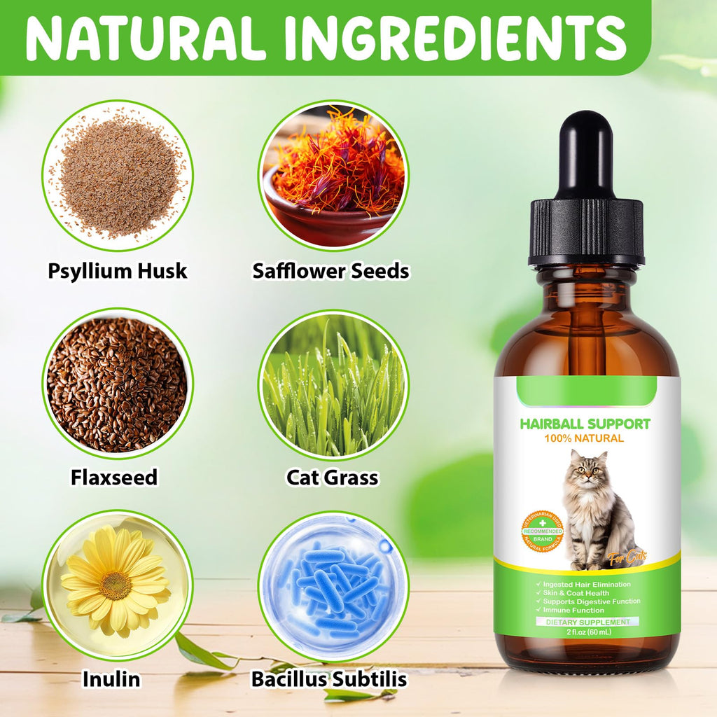 Natural Cat Hairball Treatment with Vitamins V6781