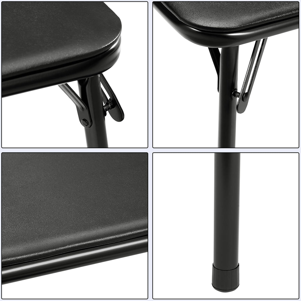 34'' Black Folding Card Table D2560