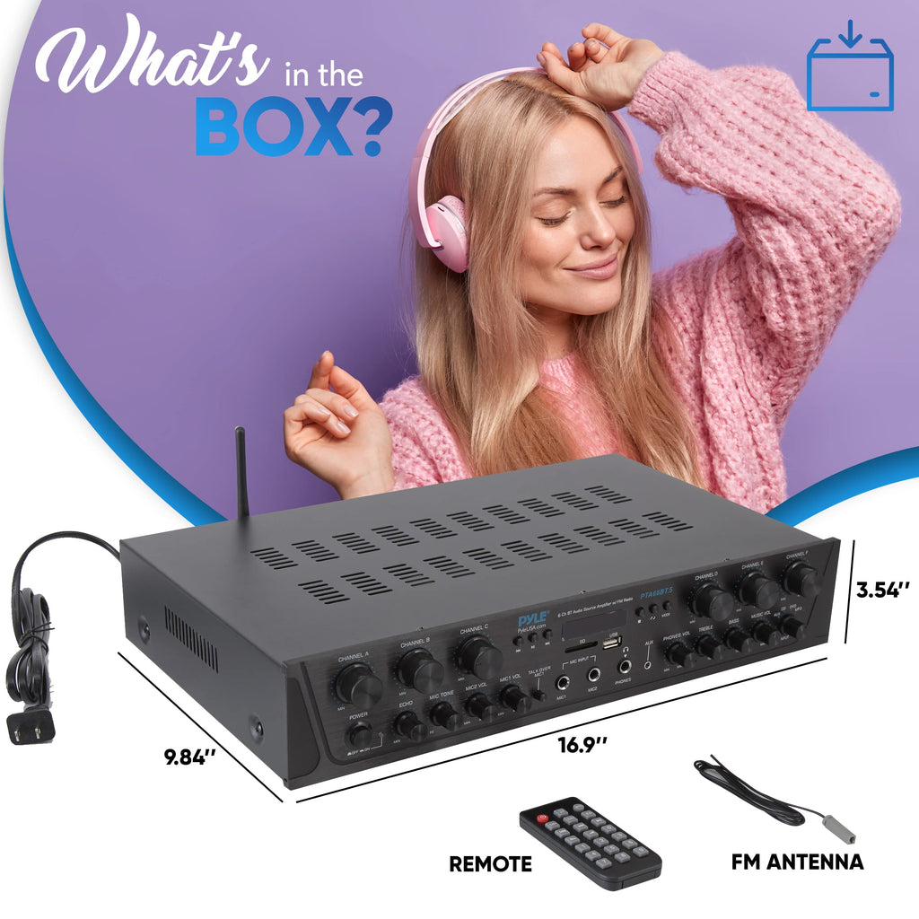 Bluetooth 6 Channel Stereo Amplifier A70333