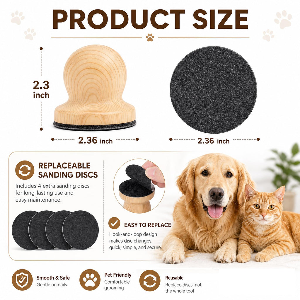 Dog Nail File with 6 Pcs Filing Disc M229